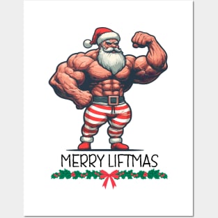 Santa Claus - Merry Liftmas Posters and Art